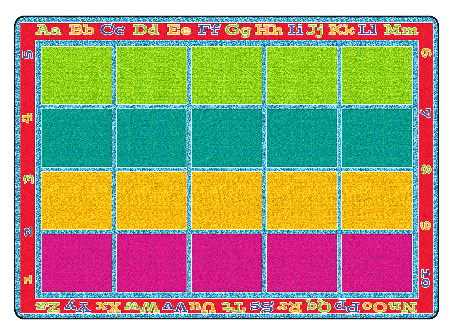 FLAGSHIP CARPETS - SITTING GRID BRIGHT - 6 FT X 8 FT 4 IN RECTANGLE