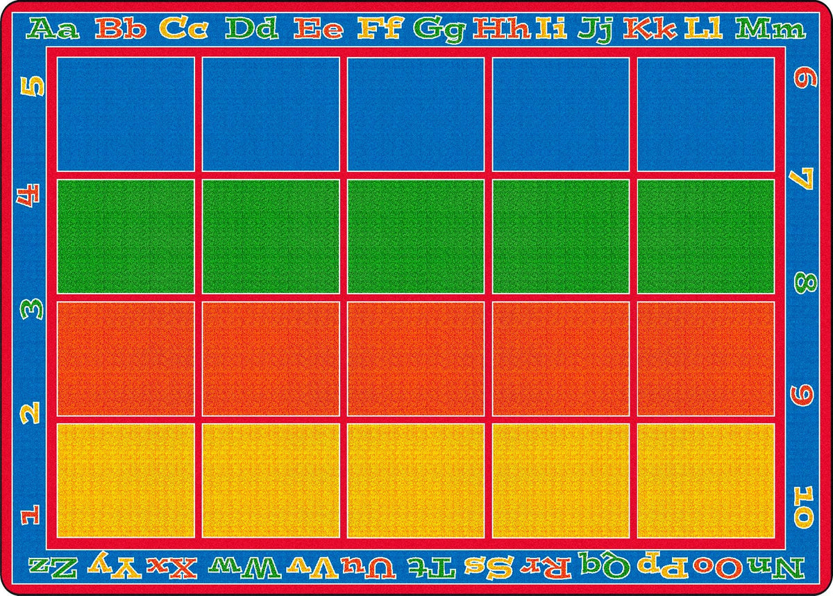 FLAGSHIP CARPETS - SITTING GRID PRIMARY - 6 FT X 8 FT 4 IN RECTANGLE