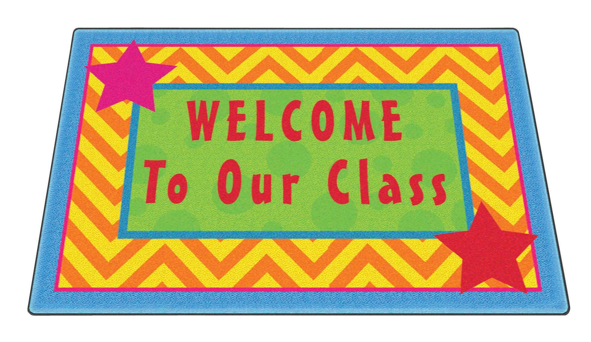 FLAGSHIP CARPETS - SILLY WELCOME MAT - RECTANGLE - 2 FT X 3 FT - PRIMARY COLOR