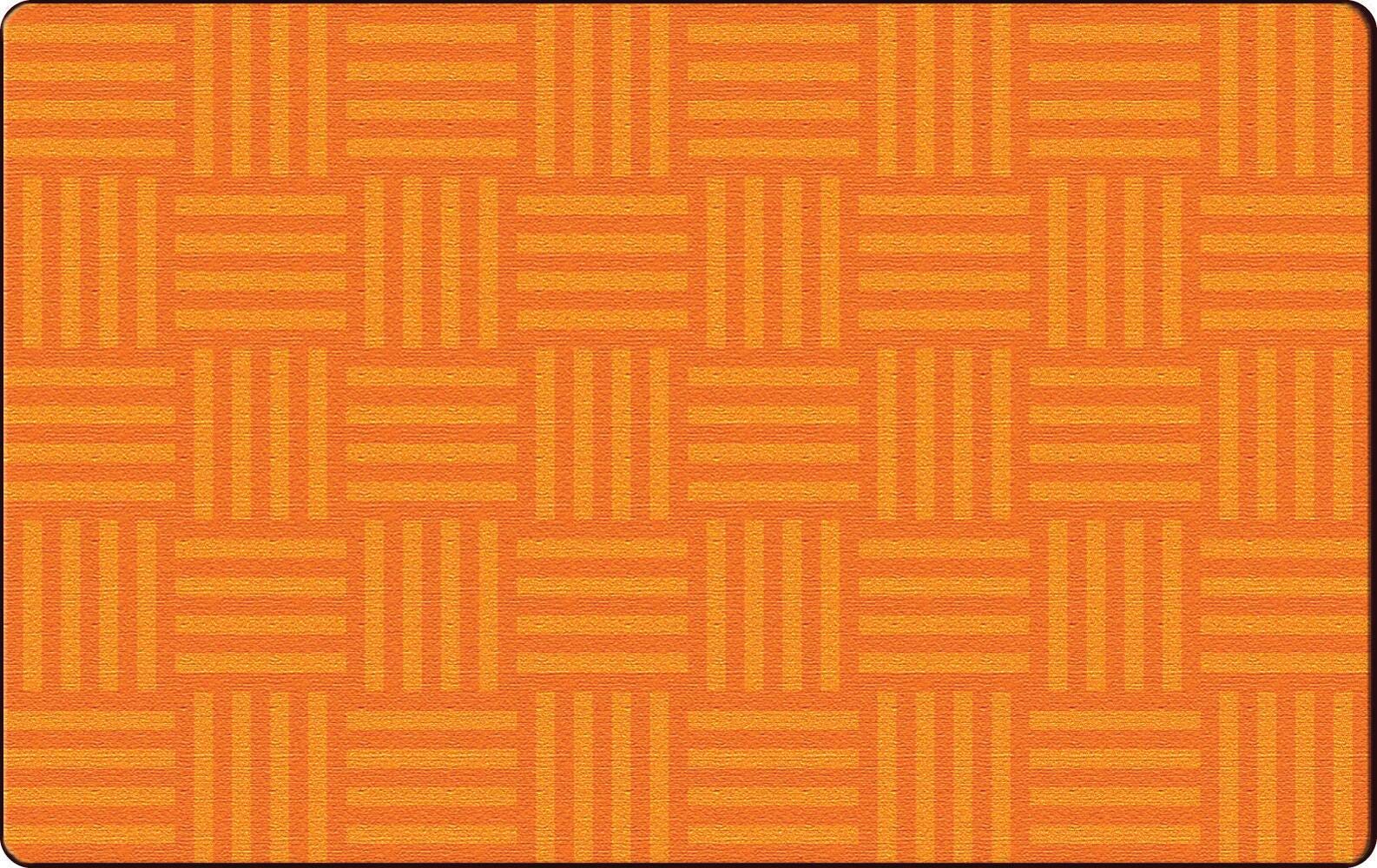 FLAGSHIP CARPETS - HASHTAG TONE ON TONE - 6 FT X 8 FT 4 IN RECTANGLE - ORANGE