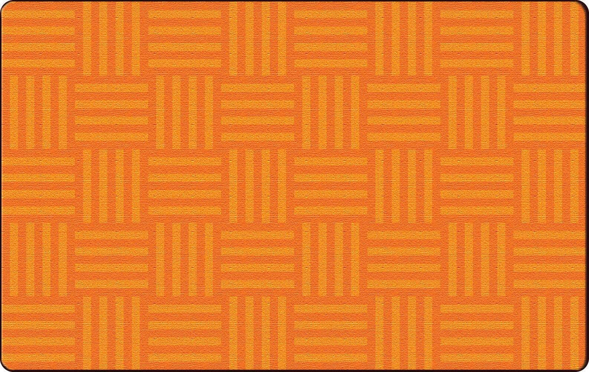 FLAGSHIP CARPETS - HASHTAG TONE ON TONE - 6 FT X 8 FT 4 IN RECTANGLE - ORANGE