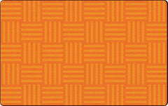 FLAGSHIP CARPETS - HASHTAG TONE ON TONE - 6 FT X 8 FT 4 IN RECTANGLE - ORANGE