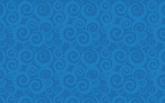 FLAGSHIP CARPETS - SWIRL TONE ON TONE BLUE - 6 FT X 8 FT 4 IN RECTANGLE