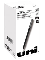 PEN UNI-BALL ROLLER 0.5 MM BLACK PACK OF 36