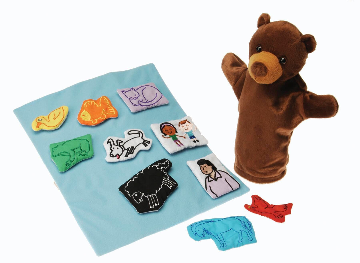 PUPPET AND PROPS FOR BROWN BEAR BROWN BEAR - SET OF 12