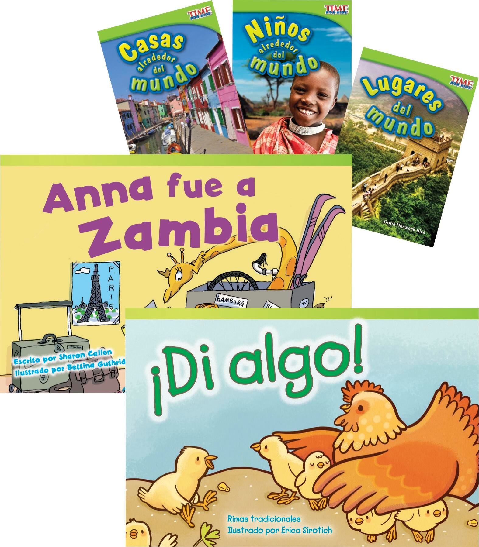 BOOKS ALREDEDOR DEL MUNDO/AROUND THE WORLD SPANISH SET OF 6