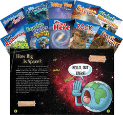 BOOKS LETS EXPPLORE EARTH SPACE SCIENCE GR 4-5 SET OF 10
