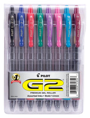 PEN PILOT G2 RT 1.0MM ASST SET OF 8