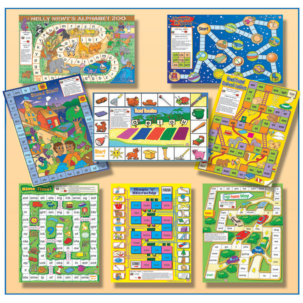 Spelling Board Games Set 8