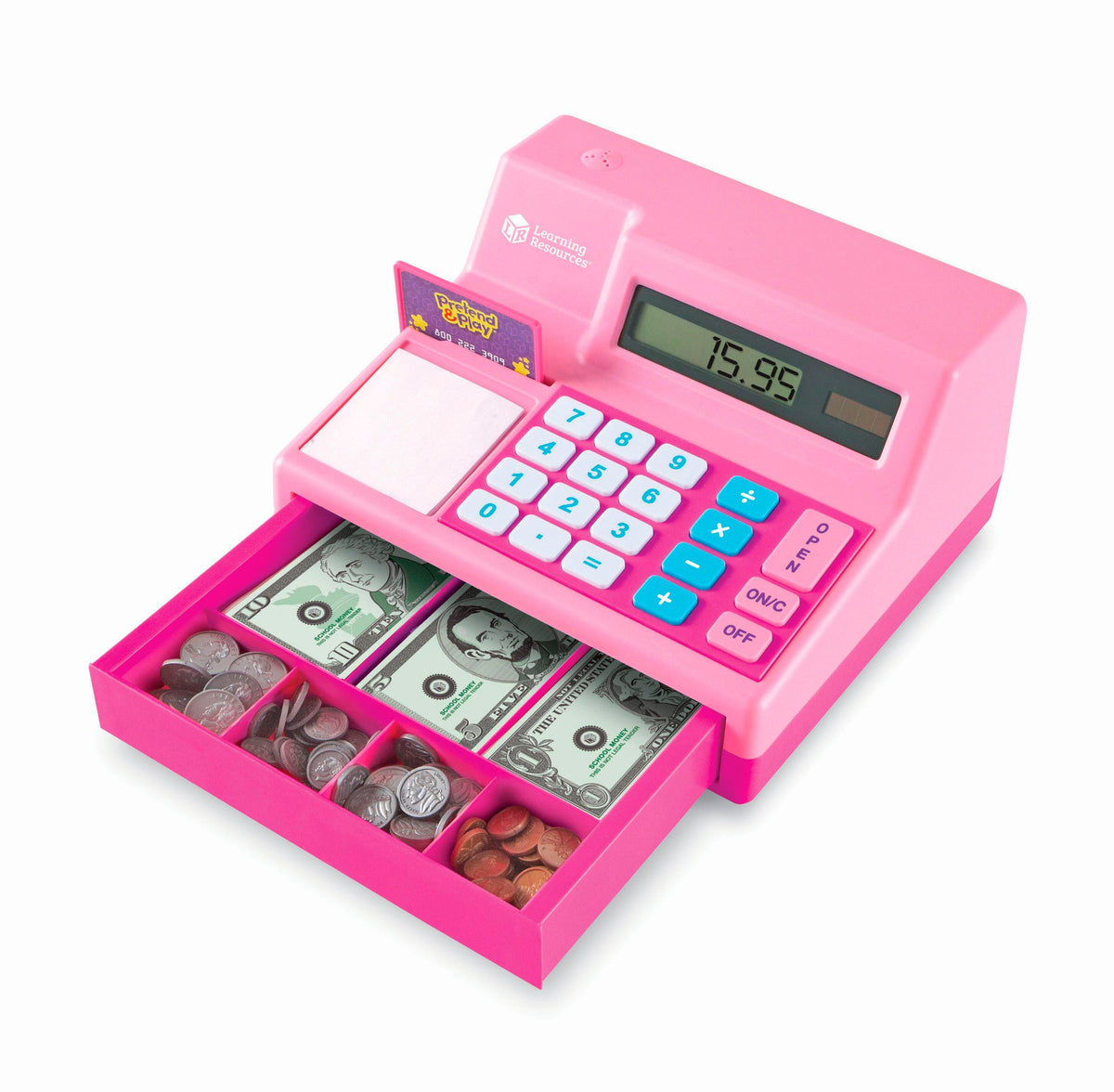 CALCULATOR CASH REGISTER PINK