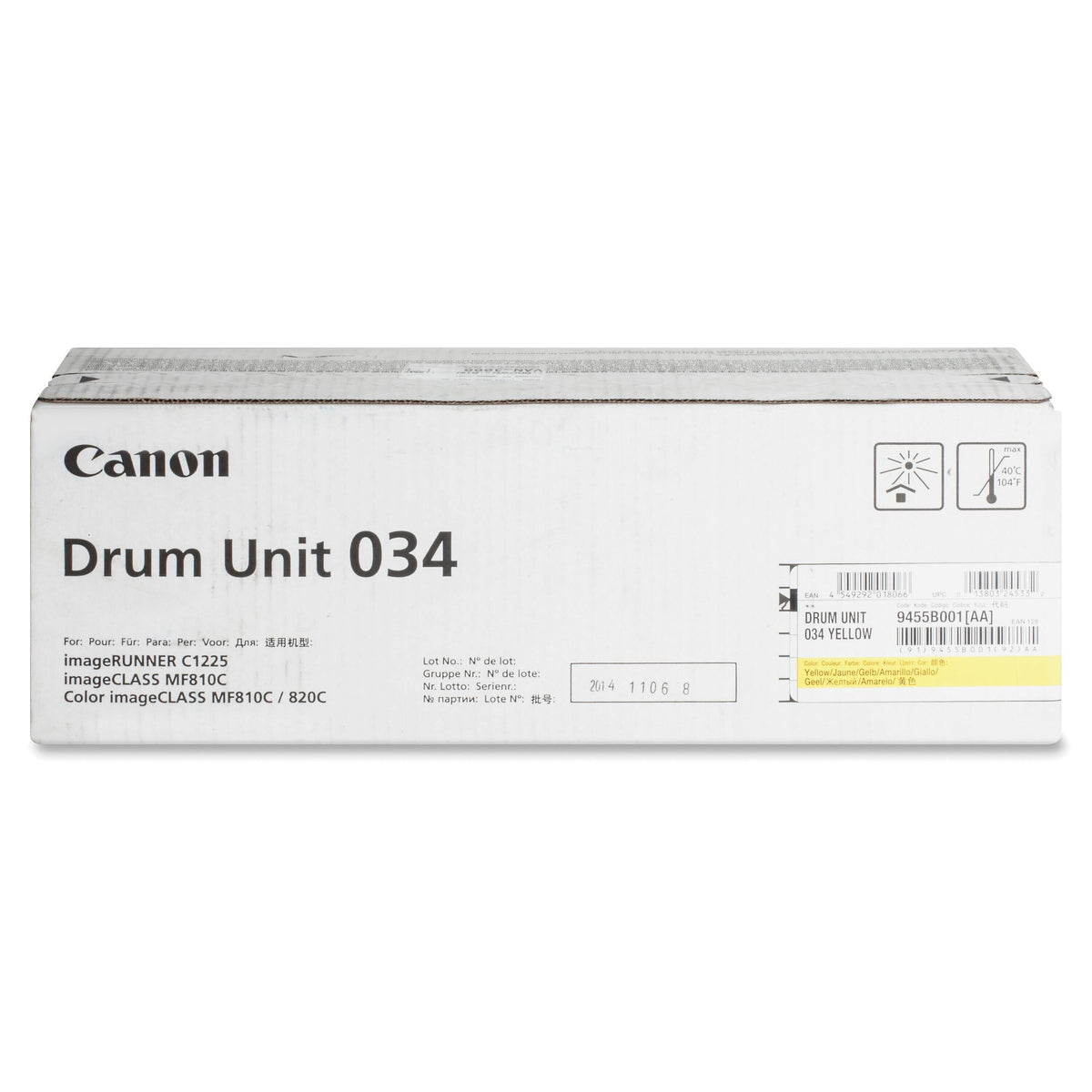 DRUM UNIT CANON CNMDRUM034Y YELLOW