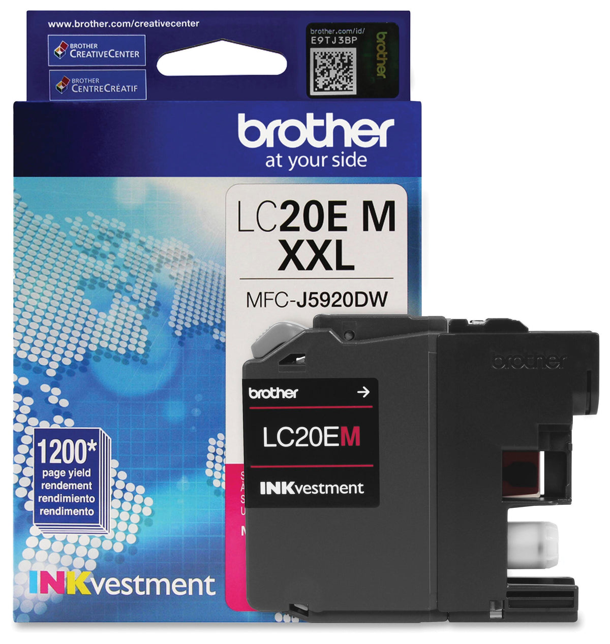 CARTRIDGE INK TONER BROTHER BRTLC20EM MAGENTA