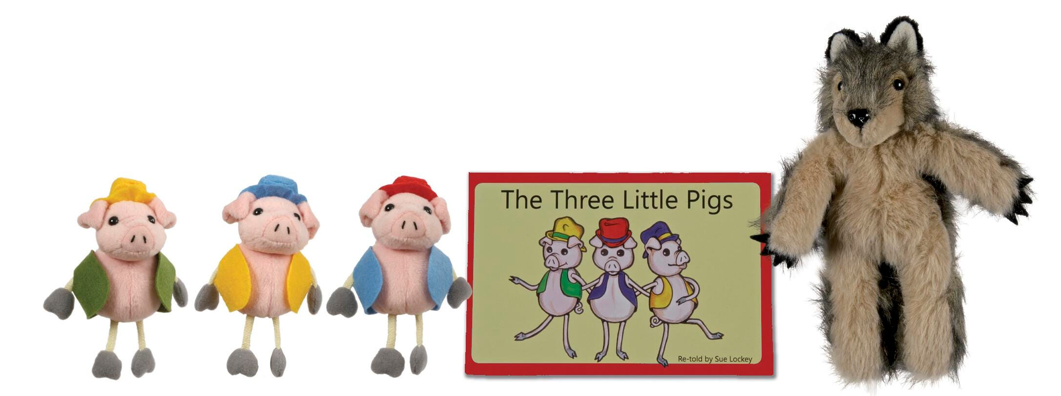 THREE LITTLE PIGS TRADITIONAL STORY - SET OF 5