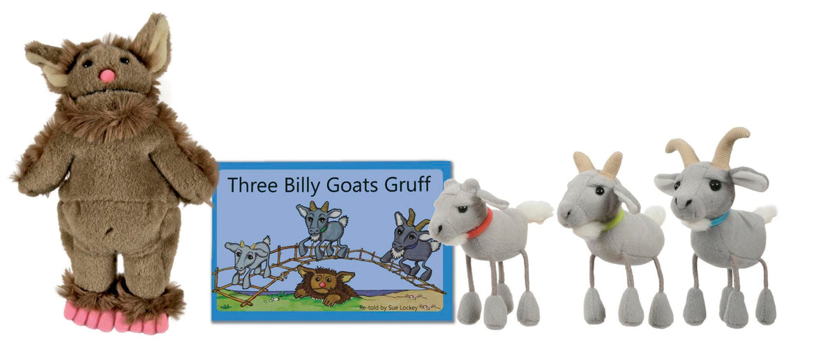 THREE BILLY GOATS GRUFF TRADITIONAL STORY - SET OF 5