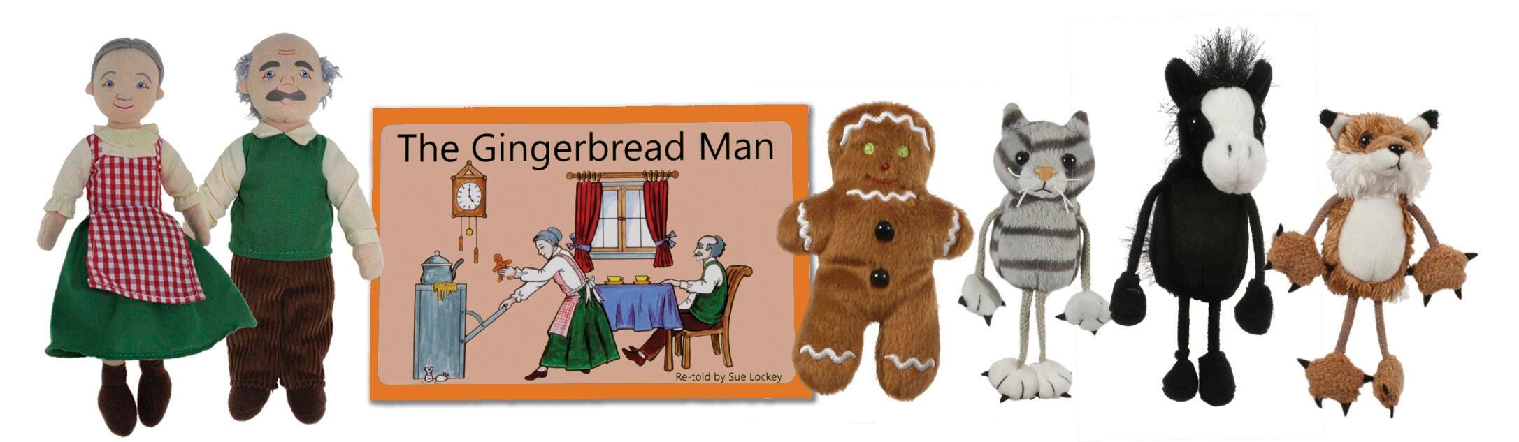 THE GINGERBREAD MAN TRADITIONAL STORY - SET OF 7
