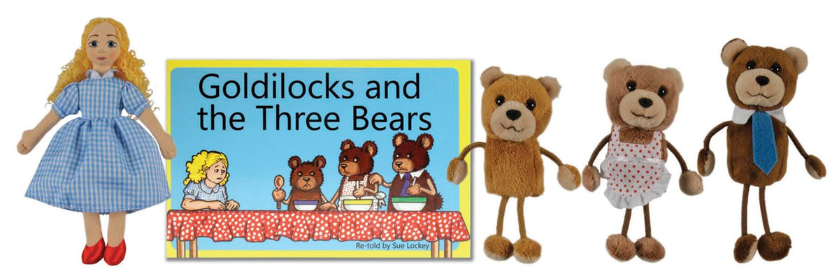 GOLDILOCKS AND THE THREE BEARS TRADITIONAL STORY - SET OF 5