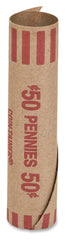 COIN WRAP TUBULAR PENNIES RED CTX20001 PACK OF 1000