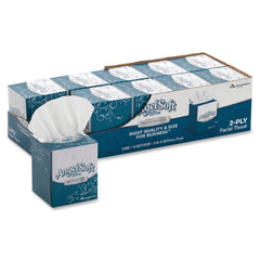 FACIAL TISSUE - ANGEL SOFT ULTRA PROFESSIONAL SERIES FACIAL TISSUE - 2-PLY - 96 TISSUES IN A BOX - PACK OF 10