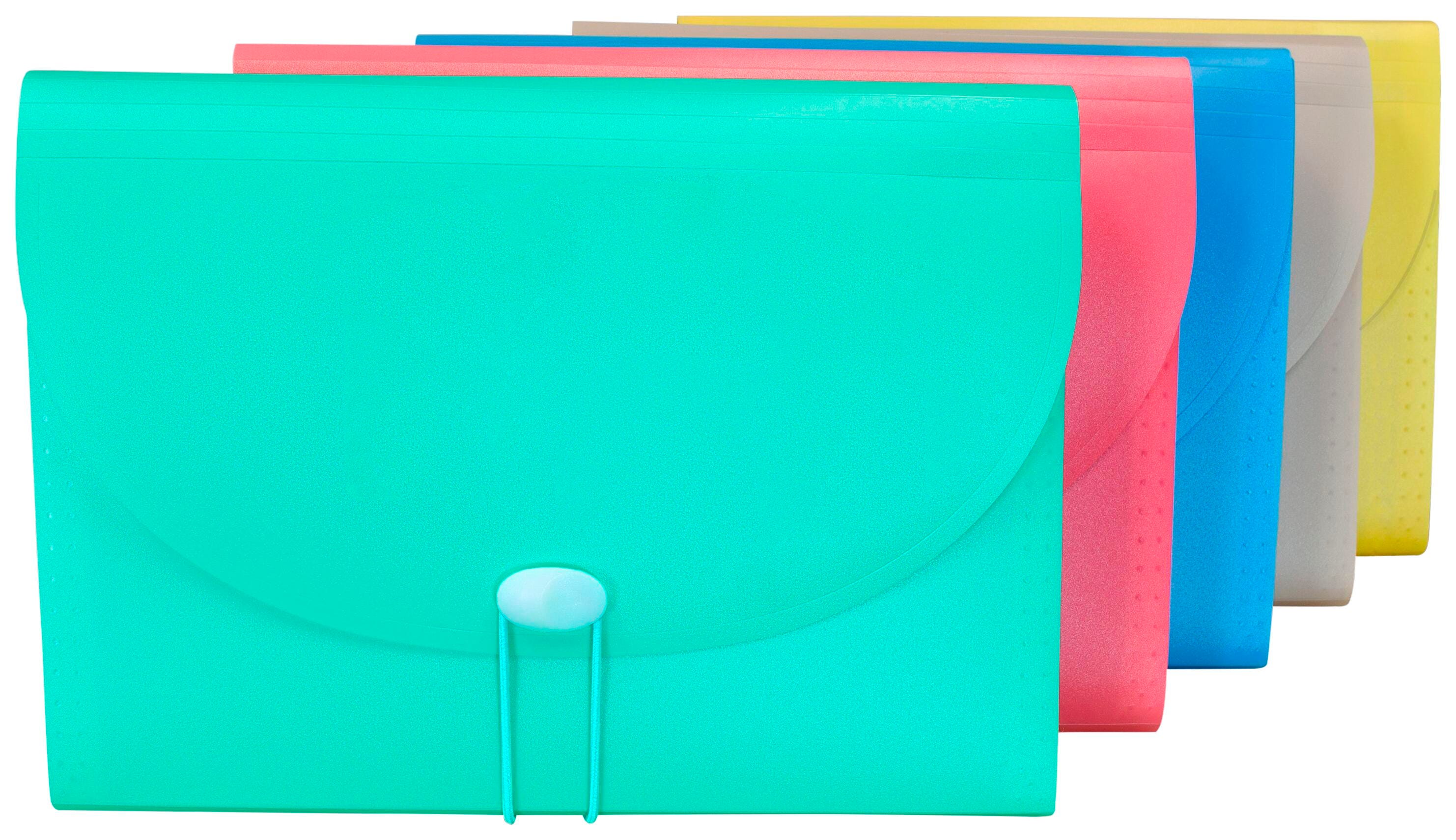 EXPANDING FILE 7 POCKET LETTER ASSORTED COLORS