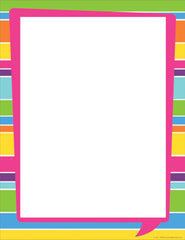 PAPER COMPUTER HAPPY BRIGHT STRIPES 8.5X11 IN 50 SHTS