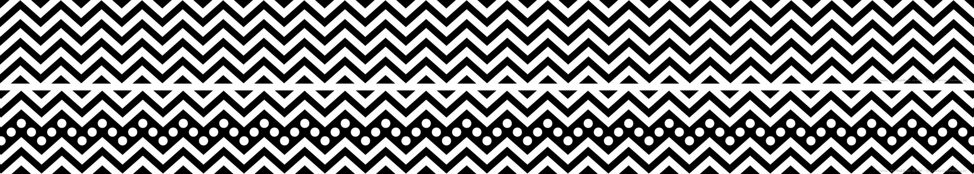 TRIMMER DOUBLE SIDED BLACK CHEVRON