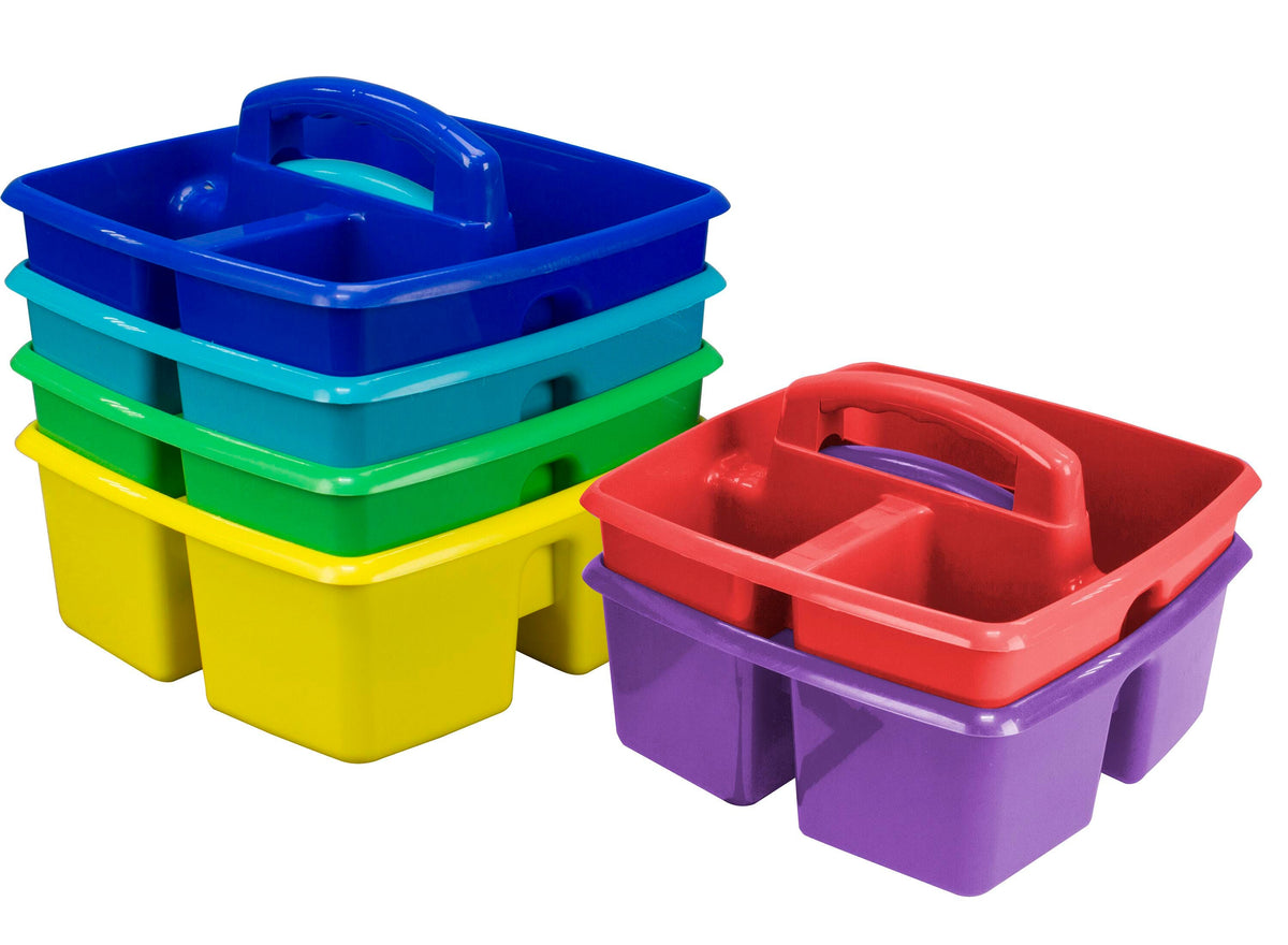 CADDY SUPPLIES PLASTIC 9.25X9.25X5.25 ASSORTED COLORS