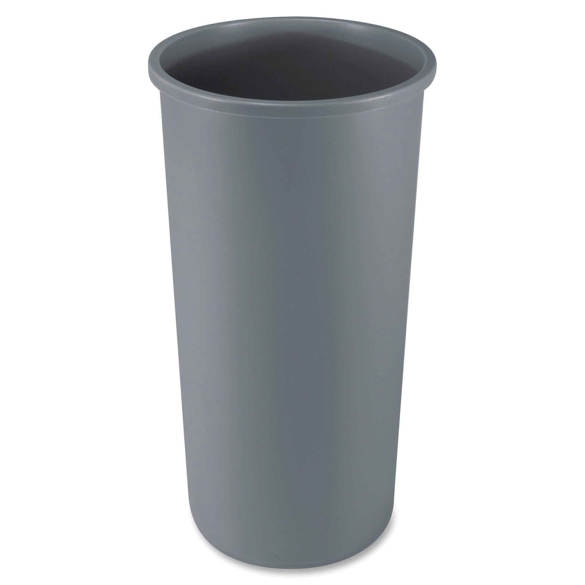 RECEPTACLE - UNTOUCHABLE ROUND CONTAINER - 22 GALLON CAPACITY - GRAY COLOR - EACH