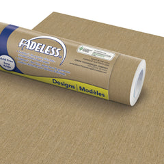 PAPER ROLL FADELESS DESIGNS 48 IN X 12 FT NATURAL BURLAP