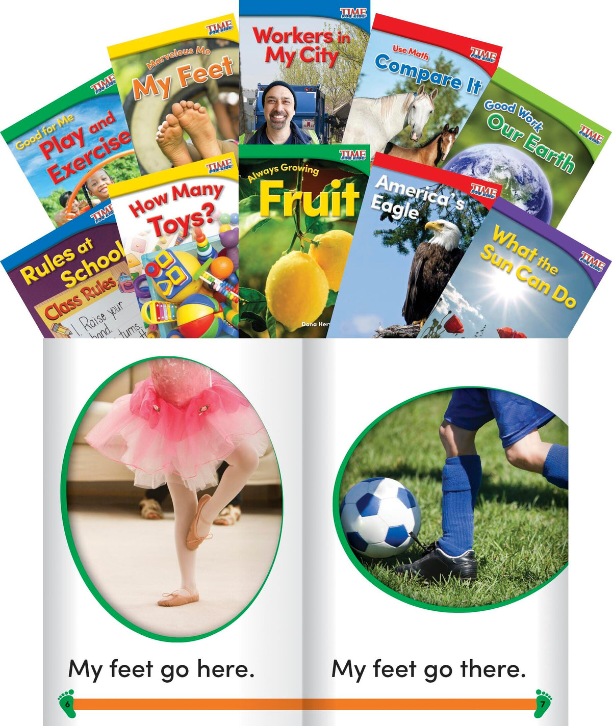TIME FOR KIDS INFORMATIONAL TEXT GRADE K READERS SET 2 10-BOOK SET