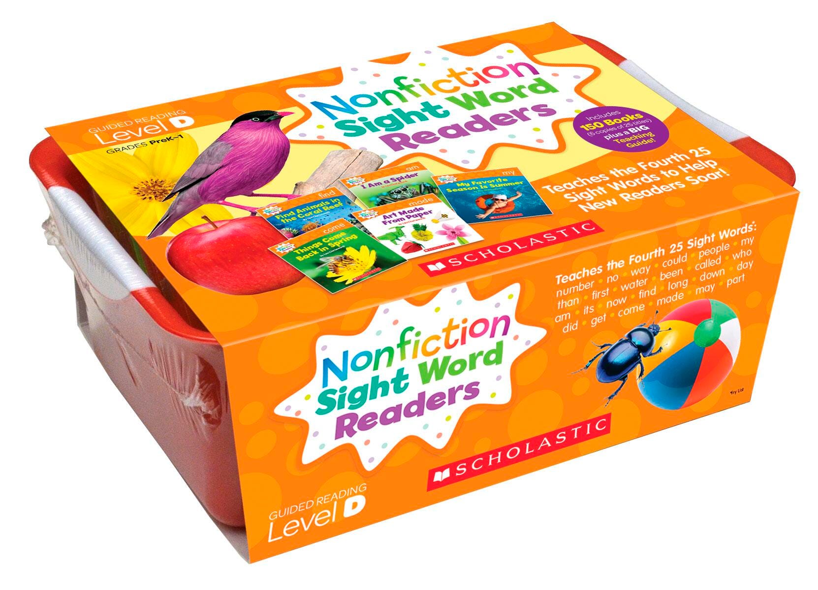 BOOKS NONFICTION SIGHT WORD READERS TUB 4 SET OF 150