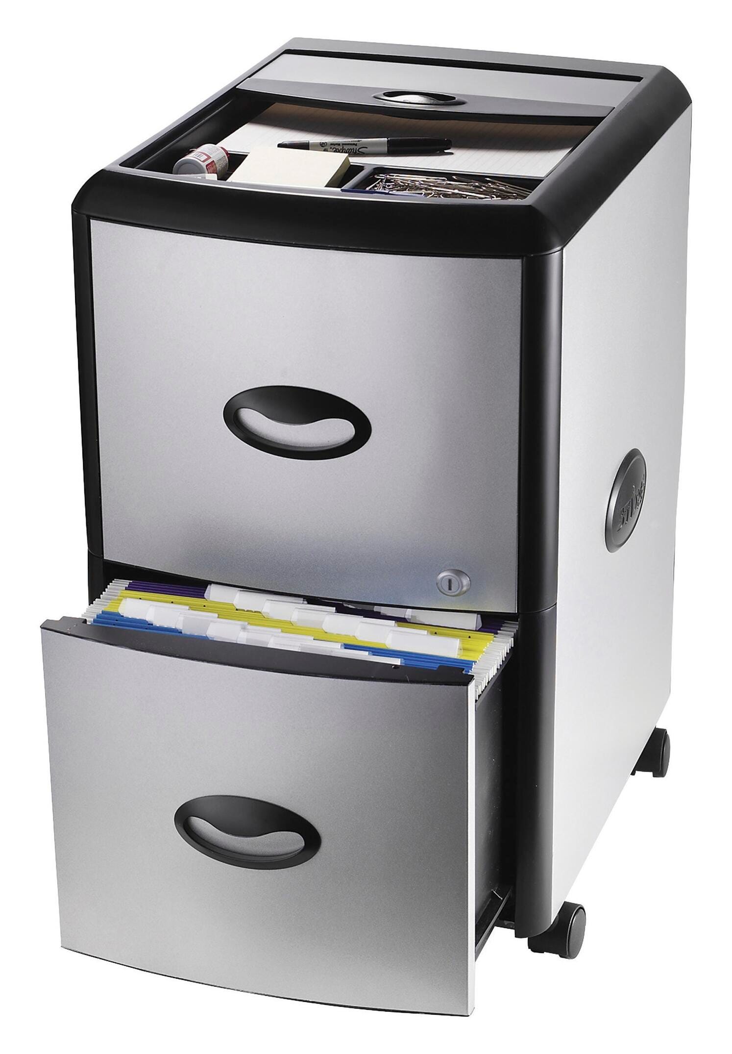 FILE CABINET BLACK/SILVER STX61352U01C