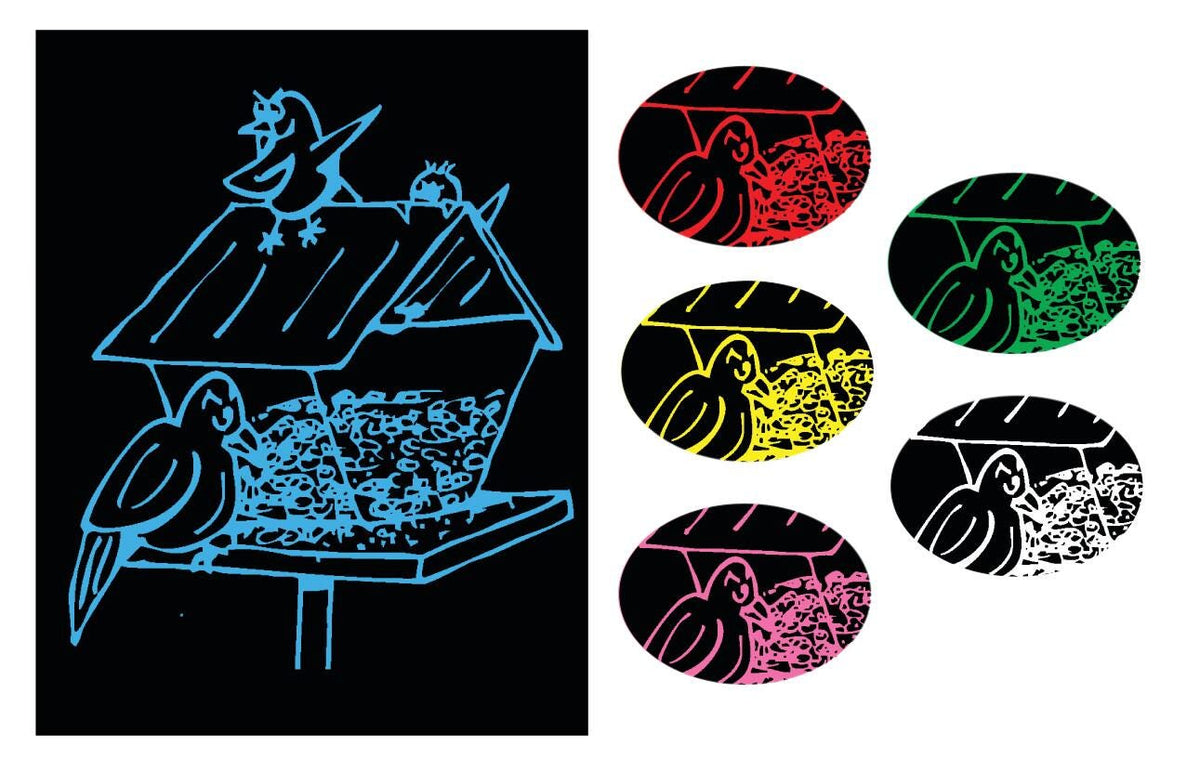 PAPER ETCH DRAWING SOLID COLORS PACK OF 12