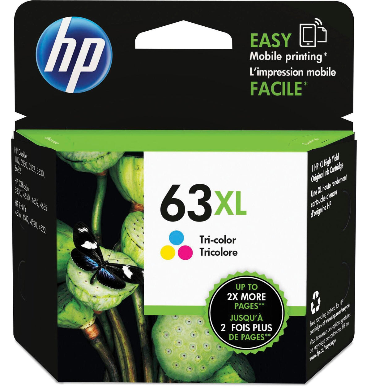 CARTRIDGE INK TONER HP HEWF6U63AN TRI-COLOR