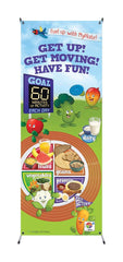 ACTIVE KIDS MYPLATE VINYL BANNER WITH STAND