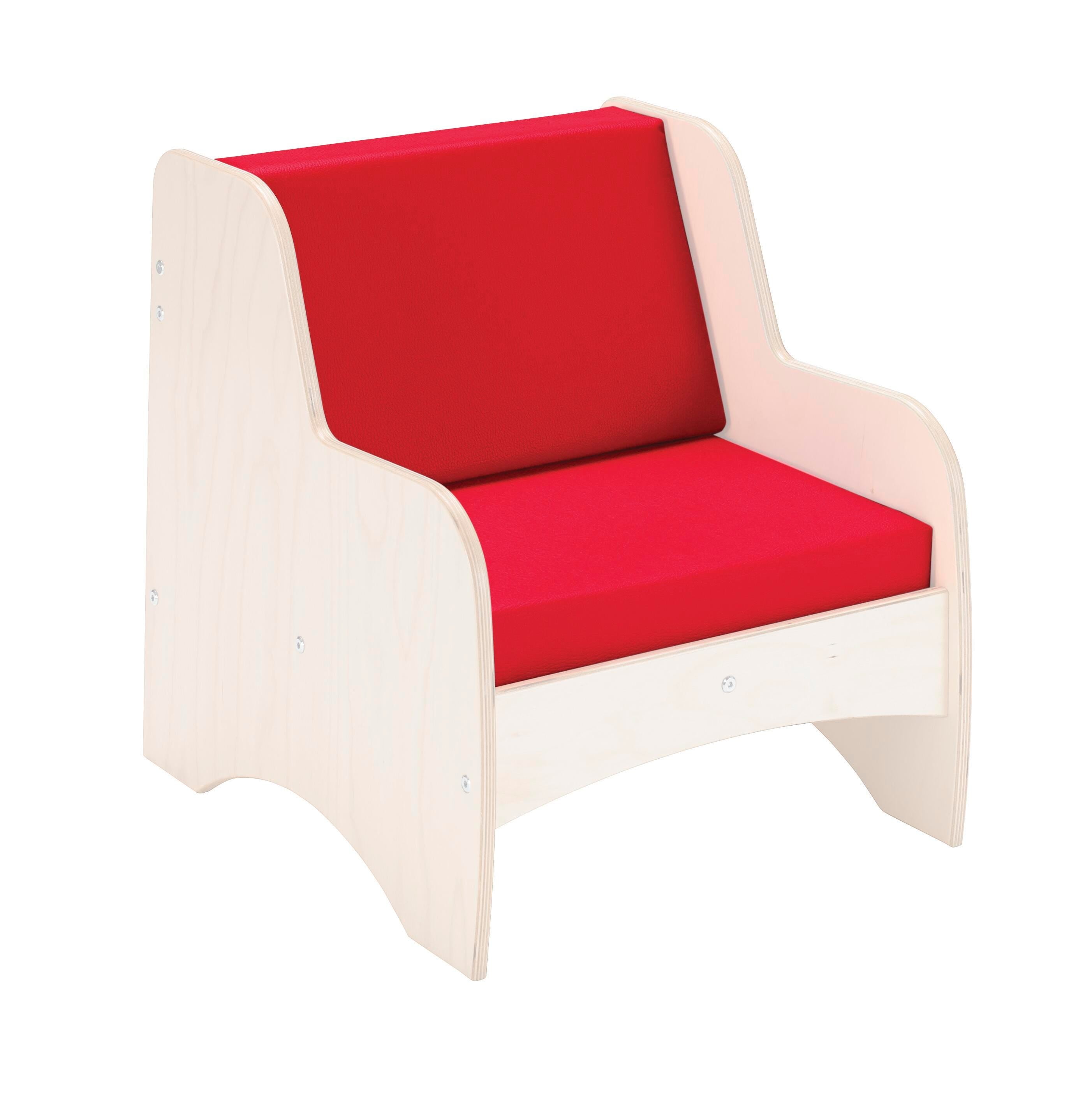 QS CUSHION SET RED LIVING ROOM CHAIR SMOOTH