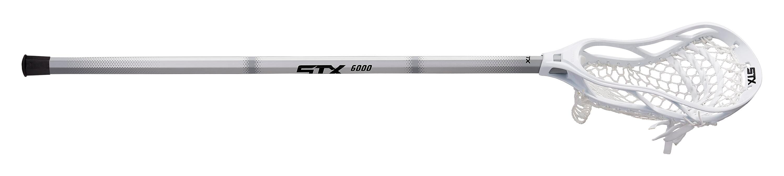 LACROSSE STICK - STALLION MENS WHITE HEAD / BLACK STRING