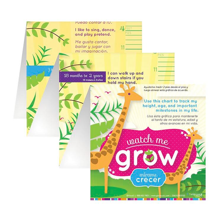 WATCH ME GROW GROWTH CHART- SET OF 20