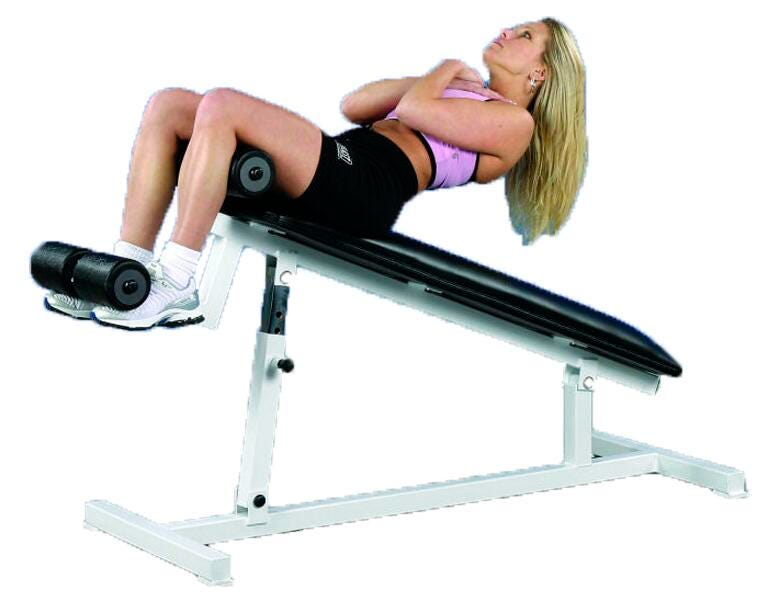 ADJUSTABLE SIT UP BENCH - PRO MAXIMA FW-30 - BLACK