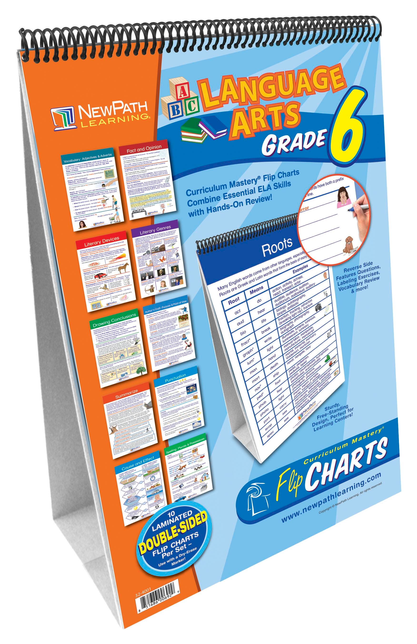 FLIP CHART ELA CONCEPTS GRADE 6