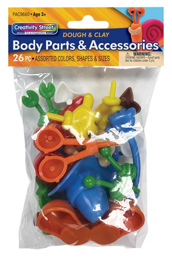 CLAY ACCESSORIES BODY PARTS SET OF 26