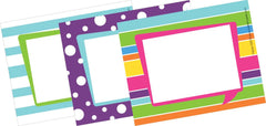 NAME TAGS HAPPY 3.5X2.75 IN SET OF 45