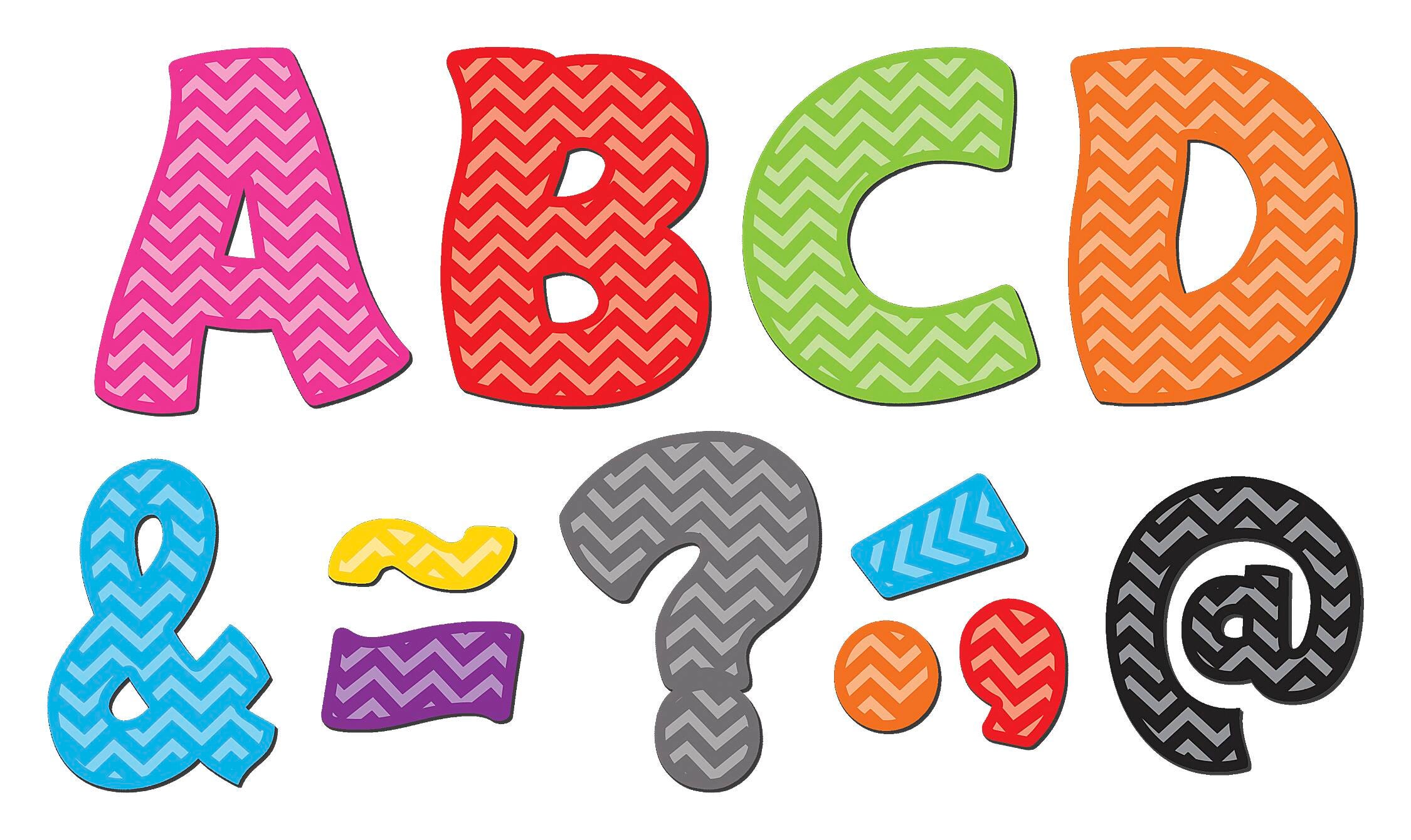 LETTERS MAGNETIC CHEVRON 3 IN SET OF 67