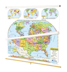 MAP INTERMEDIATE POLITICAL US/WORLD MAP