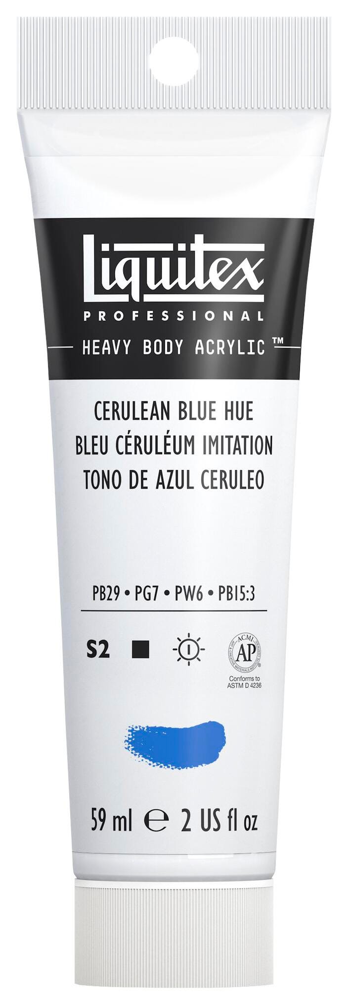 PAINT ACRYLIC HB LIQUITEX CERULEAN BLUE HUE 2 OZ