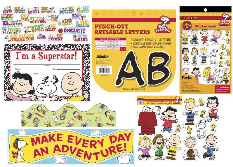 BULLETIN BOARD SET PEANUTS