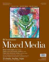 PAPER MIXED MEDIA PAD 400 SERIES 11X14 IN 184 LB 15 SHTS