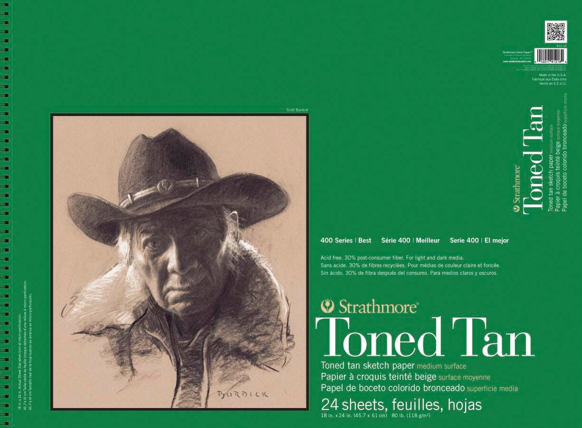 PAPER 400 SERIES TONED TAN 18X24 IN 80 LB 24 SHTS