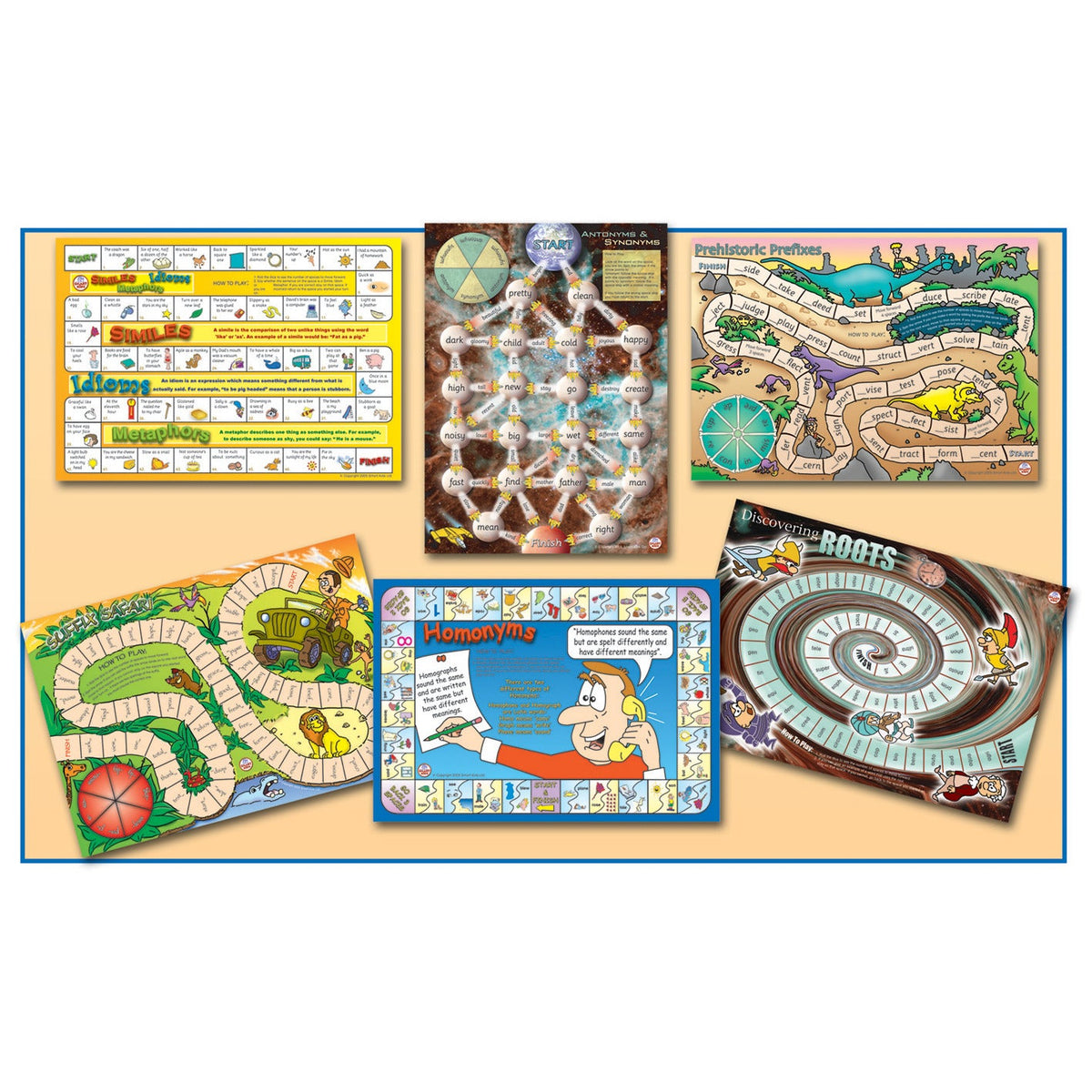 Spelling Board Games Level 3 Set 6