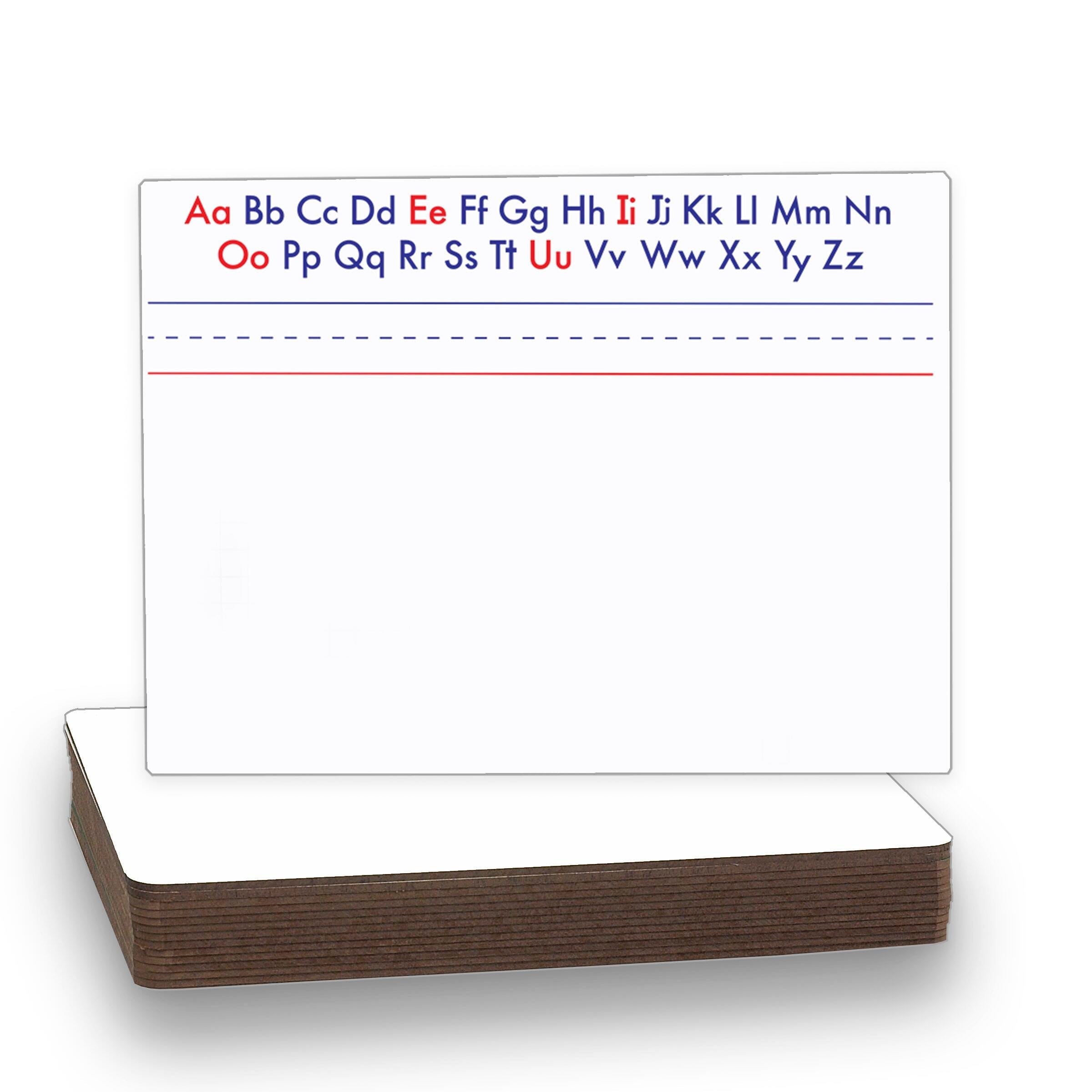 DRY ERASE MAGNETIC ALPHABET BOARD 9 X 12 PACK OF 10