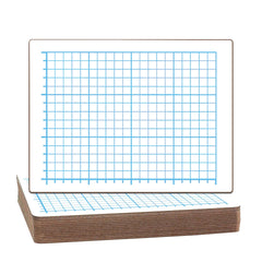 DRY ERASE BOARD TWO-SIDED GRAPH QUADRANT PLAIN 9 X 12 PACK OF 12